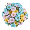 Collections Etc Artificial Multicolored Daisy Bushes Picks - Set of 3 - 3 of 4
