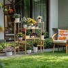 Artloge 6 Tier Bamboo Plant Stand Sturdy Open Design Flower Pots Rack Storage Shelf Unit for Indoor Outdoor Garden Yard Patio Balcony - 3 of 4