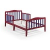 PAGED Toddler Bed Wooden Baby Bed Frame with 4 Side Guardrails and Low Rise Design for Bedroom - 3 of 4