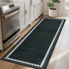 Garvee Washable Rugs for Living Room Bedroom Modern Solid Area Rug Low Pile Non Slip Bordered Print Rug - 3 of 4