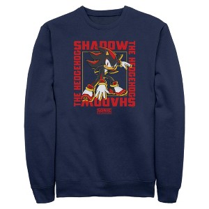 Mens Sonic the Hedgehog Shadow Text Frame Sweatshirt - 1 of 4