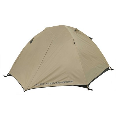 Tan Three-Season Dome Camping Tent with Carry Bag