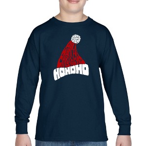 LA Pop Art All I Want for Christmas is You - Boy's Word Art Long Sleeve T-Shirt - 1 of 4