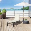 Outsunny Chaise Lounge Outdoor Pool Chair with Wheels, Five Position Recliner for Sunbathing, Suntanning, Steel Frame, Breathable Fabric - 2 of 4