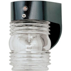 Westinghouse Gloss Black Switch Incandescent Jelly Jar Light w/Photocell - 1 of 1