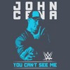 Womens WWE John Cena You Can't See Me Blue Racerback Tank - 2 of 4