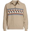 Lands' End Men's Long Sleeve Cozy Cotton Blend Polo - 3 of 4