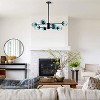 Rennnsan Droska 36" W 8 -Light Dimmable Mid-Century Sputnik Chandelier in Black & Brass - 4 of 4
