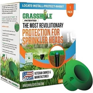 GRASSHOLE - Patented Sprinkler Head Protection Sprinkler Donut, Lawn Sprinkler Guard, Plastic Donuts for Sprinkler Heads (1 Pack) - 1 of 4