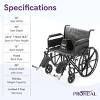 Proheal Bariatric Heavy-Duty Titus Wheelchair with Removable Desk Arms & Elevating Leg Rests - 3 of 4