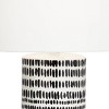 Kathy Ireland Southern Heritage 27" Tall Modern Table Lamp Black-Spotted and White Finish Ceramic Single Living Room Bedroom Bedside Nightstand House - 4 of 4