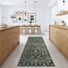 Retro Mottled Flowers Area Rug Boho Design Non-Shedding Easy Care Ideal for High Traffic Areas In Living Room Bedroom Office Kitchen - 4 of 4