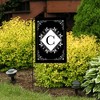 Briarwood Lane Everyday Double Sided Garden Flag 12x18 For Outdoor Black and White Monogram C Garden Flag Flags For Outside - 4 of 4