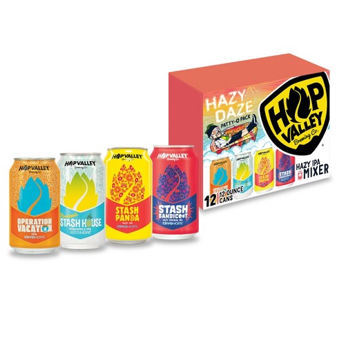 Hop Valley Hazy Daze Hazy Ipa Hop Mixer - 12pk/12 Fl Oz Cans : Target