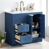 Mshliw 36'' Bathroom Vanity with Ceramic Sink, Solid Wood and MDF Freestanding Storage Cabinet with 2 Drawers and Shelf, Modern Single Sink Vanity - 2 of 4
