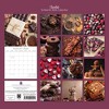 2026 Square Wall Calendar, Chocolate, 16-Month Food Theme with 180 Reminder Stickers (12x12 In) - 4 of 4