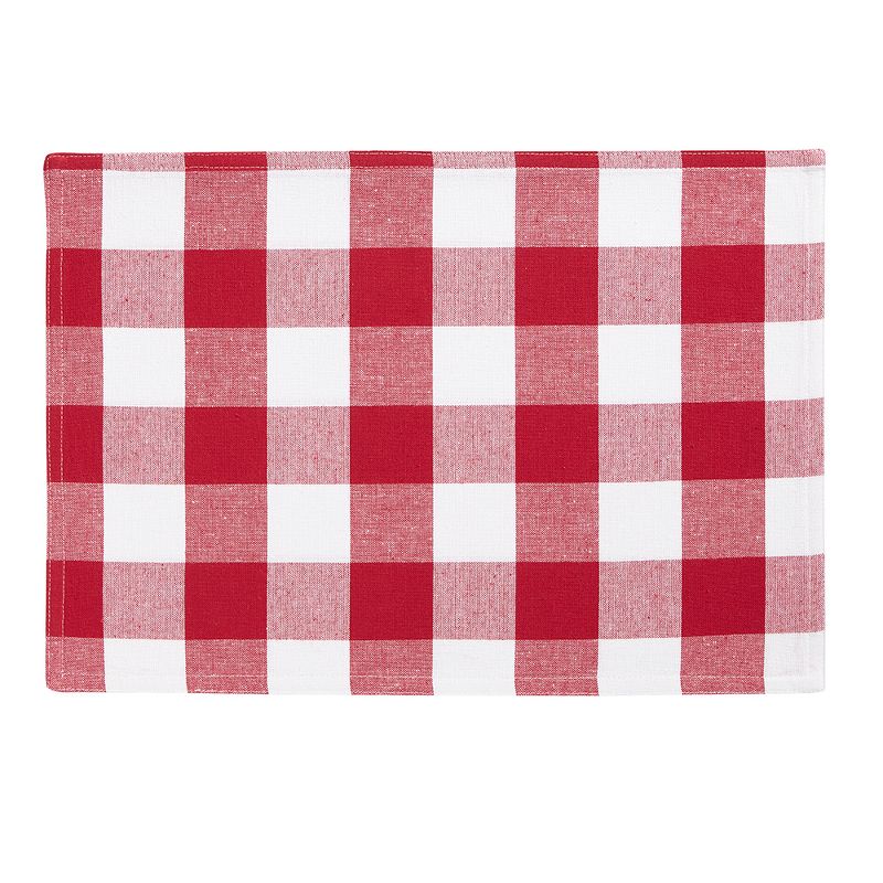 Farmhouse Living Buffalo Check Placemats, Set of 4 - 13" x 19" - Elrene Home Fashions, 5 of 6