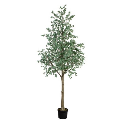 Nearly Natural 13-ft Artificial Eucalyptus Tree
