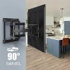 PERLESMITH Full Motion TV Wall Mount for 32-65" Flat/Curved TVs, Dual Articulating Arms, Swivel & Tilt, Supports Up to 99 lbs, Max VESA 400x400mm - 4 of 4