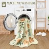 Floral rug (2'x6') for hallway, kitchen rug, ultra-thin soft, non-slip, washable, stain-resistant, bohemian style velvet rug - 4 of 4