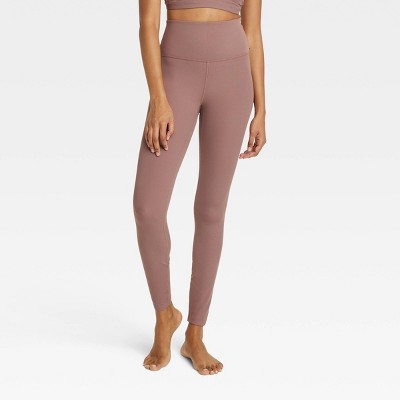 Image of Women's Ultra High-Rise Rib Leggings - All in Motion™ Brown M