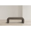 Meridian Furniture,Niagara Boucle Fabric Bench - 2 of 4