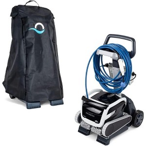 Dolphin Explorer E70 Wi-Fi Robotic Pool Cleaner with Caddy & Cover for Storage, for Inground Pools up to 50 FT - 1 of 4