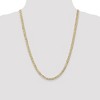 Black Bow Jewelry 4.5mm, 14k Yellow Gold, Open Concave Curb Chain Necklace - 2 of 4