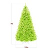 Best Choice Products Pre-Lit Lime Green Christmas Tree, Artificial Full Holiday Decoration w/ Incandescent Lights - 2 of 4