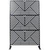 PAGED Outdoor Privacy Screen, Metal Balcony Privacy Screen Outdoor, Freestanding Decorative Fence Privacy Screen for Outside Lawn Garden - 3 of 4