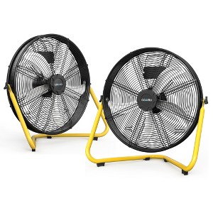 Ihomadore 2Pcs 20" Industrial Factory Box Fans Black Drum Fans - 1 of 4