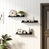 SONGMICS Wall Shelves Set of 3 Wooden Floating Shelves - 3 of 4