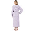 PAVILIA Women Robe with Hood, Fleece Plush Soft Long Hooded Robe, Fluffy Fuzzy Cozy Warm Bathrobe Shower Spa House - 2 of 4
