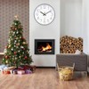 16 Inch Large Wall Clock Modern Elegant Simple Style Living Room Office Black Completely Silent - 3 of 4