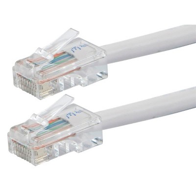 Monoprice Cat5e Ethernet Patch Cable - 20 Feet - White | Network Internet Cord - RJ45, Stranded, 350Mhz, UTP, Pure Bare Copper Wire, 24AWG - Zeroboot