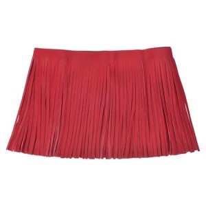 Unique Bargains Soft Faux Leather Double Side Fringe Trim for DIY Sewing - 1 of 4