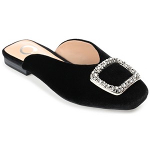 Journee Collection Womens Sonnia Mules Square Toe Slip On Flats - 1 of 4