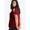 ellos Plus Size Slit Sleeve Blouse - 3 of 4