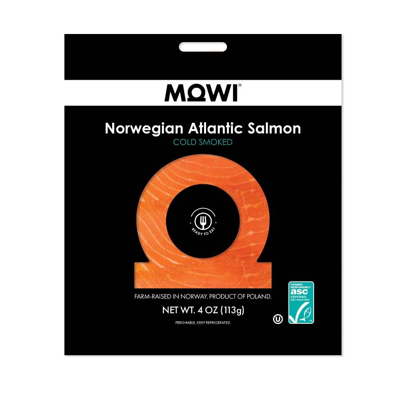 MOWI Cold Smoked Norwegian Atlantic Salmon - 4oz, 1 of 5