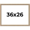PosterPalooza | 36x26 Modern Bamboo Picture Frame, UV Acrylic, 5 Finishes - 2 of 4