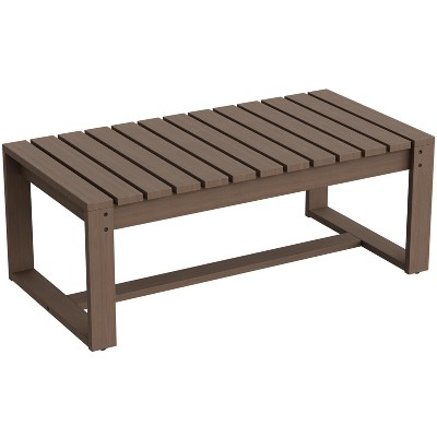 EAGLE PEAK Natural Cedar Cedar Wood Table, Slat Wood Design for Deck Pool Balcony Indoor or Outdoor