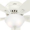Hunter Newsome 52" Lighted Ceiling Fan Fresh White Finish - 3 of 4