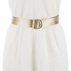 INSPIRE CHIC Women's Double D-Ring Buckle Canvas Solid Color Adjustable Waist Belts - 4 of 4
