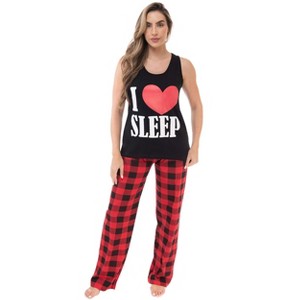 Just Love Womens Tank & Pant Cute Pajama Set - Ribbed PJ Sets Sleepwear Loungewear - 1 of 3