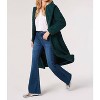Women's Longline Borg Coat - APRICOT - 2 of 4
