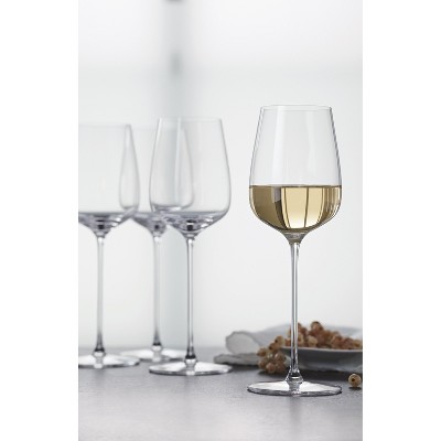 Spiegelau Willsberger Lead-Free Crystal White Wine Glasses Set of 4