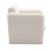 CAVINAS Modern Minimalist Armchair,Lambskin Upholstery Accent Chair with Lumbar Pillow,Soft Padded Living Room Leisure Chair - 3 of 4