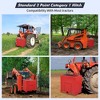 Ballast Box 3 Point Category 1 Tractor, 800lbs Capacity Tractor Ballast with 2" Hitch Receiver, Fits Category 1 Tractor Attachment - 4 of 4