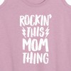 Women's - Instant Message - Rockin This Mom Thing Graphic Racerback Tank - 2 of 4