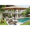 CAVINAS 6x9 FT Cantilever Patio Umbrella, Waterproof and Windproof Design with Crank, Beach Umbrella, without Base - 2 of 4